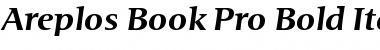 Areplos Book Pro Bold Italic Font