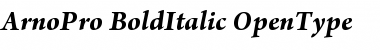 Arno Pro Bold Italic