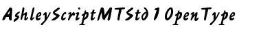 Ashley Script MT Std Regular Font