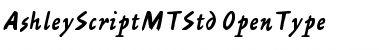 Ashley Script MT Std Font