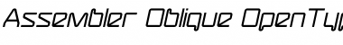 Assembler-Oblique Regular Font