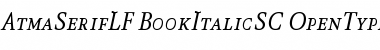 AtmaSerifLF-BookItalicSC Regular Font