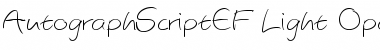 AutographScriptEF Font