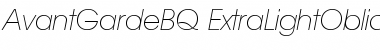 Avant Garde BQ Regular Font