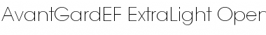 AvantGardEF ExtraLight Font