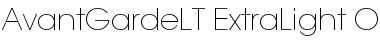 ITC Avant Garde Gothic LT Extra Light Font