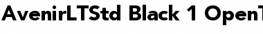 Avenir LT Std 95 Black Font