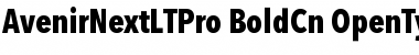 Avenir Next LT Pro Bold Condensed Font