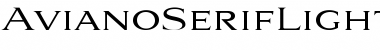 Download Aviano Serif Light Font