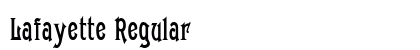 Lafayette Regular font free download
