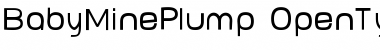 BabyMine Plump Font
