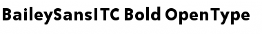 Bailey Sans ITC Bold