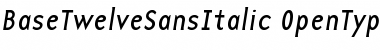 BaseTwelveSans Font