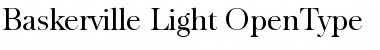 Baskerville-Light Regular Font