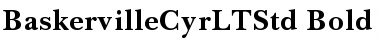 Baskerville Cyrillic LT Std Bold