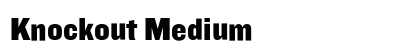Knockout Medium font free download