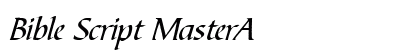Bible Script MasterA font free download