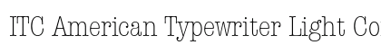 ITC American Typewriter Light Condensed Preview