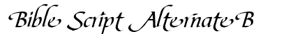 Bible Script AlternateB font free download