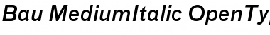 Bau-MediumItalic Regular Font