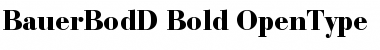 Bauer Bodoni D Font