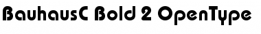 BauhausC Medium Bold Font