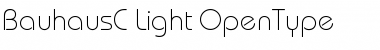 BauhausC Light Regular Font
