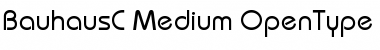 BauhausC Medium Font