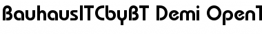 Download ITC Bauhaus Font