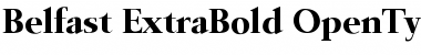 Belfast-ExtraBold Regular Font