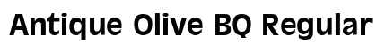 Antique Olive BQ Regular Font Preview