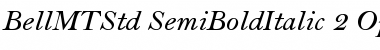 Bell MT Std Semibold Italic Font