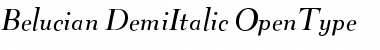 Belucian DemiItalic Font