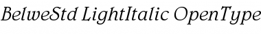 Belwe Std Light Italic Font