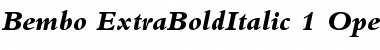 Bembo Extra Bold Italic