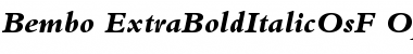Bembo Extra Bold Italic Oldstyle Figures