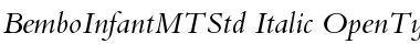 Bembo Infant MT Std Italic Font