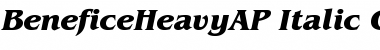 BeneficeHeavyAP Italic Font
