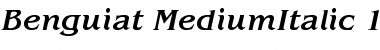 ITC Benguiat Medium Italic Font