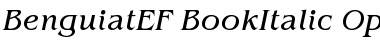 BenguiatEF-BookItalic Regular Font