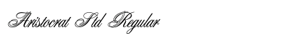 Aristocrat Std Regular font free download