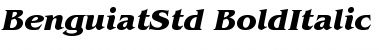 ITC Benguiat Std Bold Italic