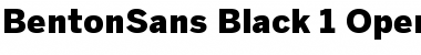 BentonSans Black Font