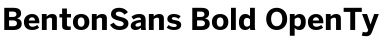 BentonSans Bold Font