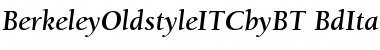 ITC Berkeley Oldstyle Bold Italic