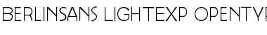 Berlin Sans Light Exp Font