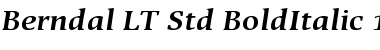 Berndal LT Std Regular BoldItalic Font