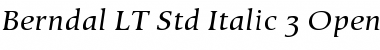 Berndal LT Std Italic Font
