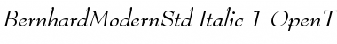 Bernhard Modern Std Italic Font