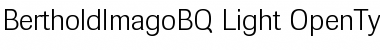 Berthold Imago BQ Regular Font